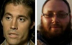 File - Slain US journalists James Foley, left, and Steven Sotloff, right. Both were executed by the Islamic State jihadist group two weeks apart in late August and September 2014.