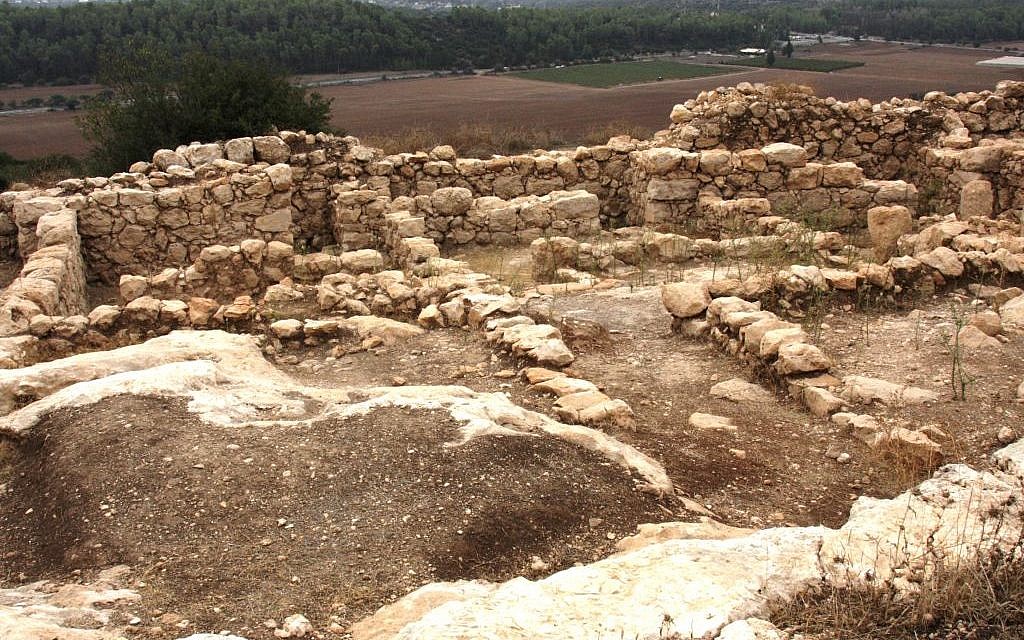 Remains of houses at Qeifaya (photo credit: Shmuel Bar-Am)