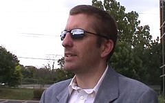 Kentucky US Senate candidate Robert Ransdell, who has been running with the campaign slogan 'With Jews We Lose' (screen capture: YouTube)