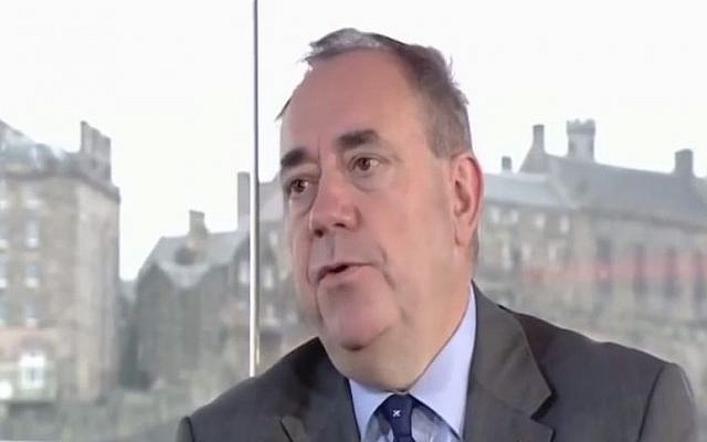 Scottish National Party leader Alex Salmond speaking to the BBC on September 14 (screen capture: BBC) Scottish National Party leader Alex Salmond speaking to the BBC on September 14 (screen capture: BBC)
