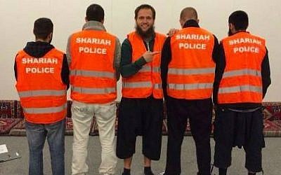 The 'Sharia Police' in Wuppertal, Germany (photo credit: Shariah Police/ Facebook)
