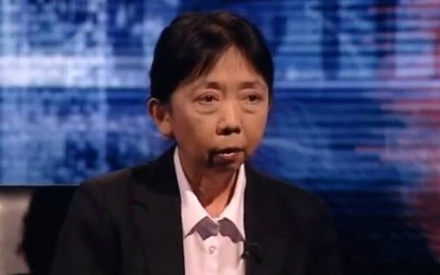 Dr. Swee Ang in an interview with British television. (photo credit: YouTube screen capture)
