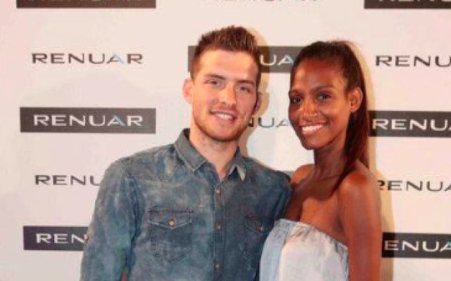 Gal Mekel and his longtime girlfriend, Danyelle Sims, at a Renuar event (Courtesy Renuar)