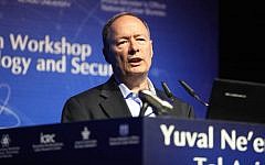 General Keith Alexander speaks at Tel Aviv University's Cyber Research Center (Photo credit: Courtesy)