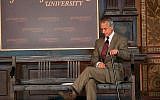 David Strathairn stars in Georgetown University production of 'Remember This: Walking With Jan Karski.' (Rafael Suanes/Georgetown Univ.)