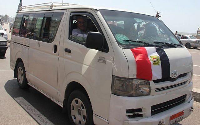 Illustrative photo of a minibus in Egypt (photo credit: CC BY Islam Kotb/Flickr) Illustrative photo of a minibus in Egypt (photo credit: CC BY Islam Kotb/Flickr)