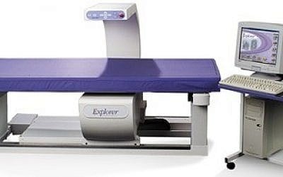 A dual-energy X-ray absorptiometry machine, used to analyze body composition. (photo credit: Courtesy)