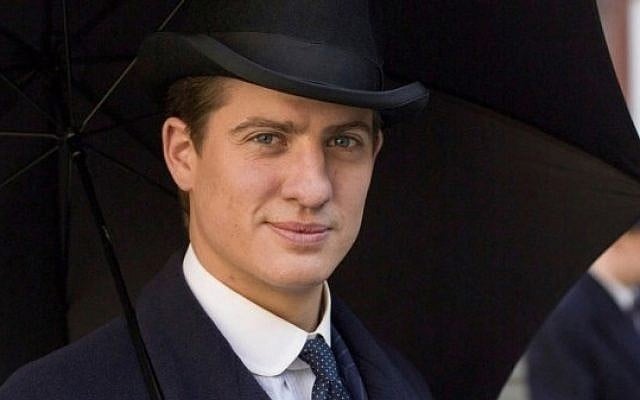 Jewish 'Downton Abbey' character Atticus Aldridge, played by Matt Barber. (Courtesy of ITV)