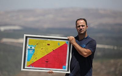 Shadi Halul, head of the Aramaic Maronite Heritage Center, in Gush Halav in northern Israel, on August 9, 2013. Halul is the father of Yaakov, 2, who was officially recognized as the first Aramean by the Interior Ministry (Yaakov Naumi/Flash90)