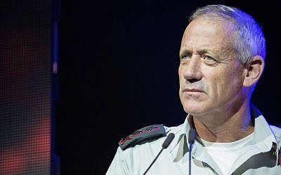 IDF Chief of Staff Benny Gantz, September 29, 2014. (Noam Revkin Fenton/Flash90)