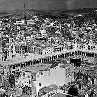 This is a Sept. 23, 1951 file photo shows a general view of the center of Mecca, and the Kaaba in the middle of the huge square, Saudi Arabia. (photo credit: AP)