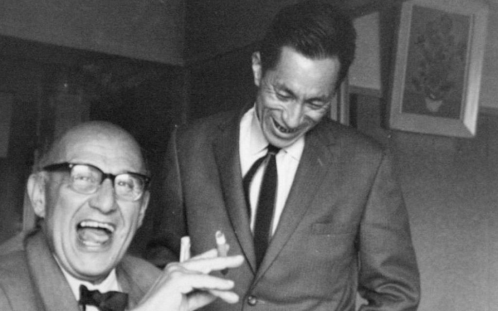 Japanese art collector Felix Tikotin at the opening of his museum in the late 1950s in Haifa (Courtesy Tikotin) Japanese art collector Felix Tikotin at the opening of his museum in the late 1950s in Haifa (Courtesy Tikotin)