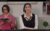 Sarah Silverman closes the gap. (photo credit: YouTube screenshot)