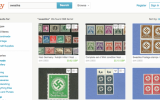 Stamps from Nazi Germany for sale on Etsy website (screen capture: Etsy.com)