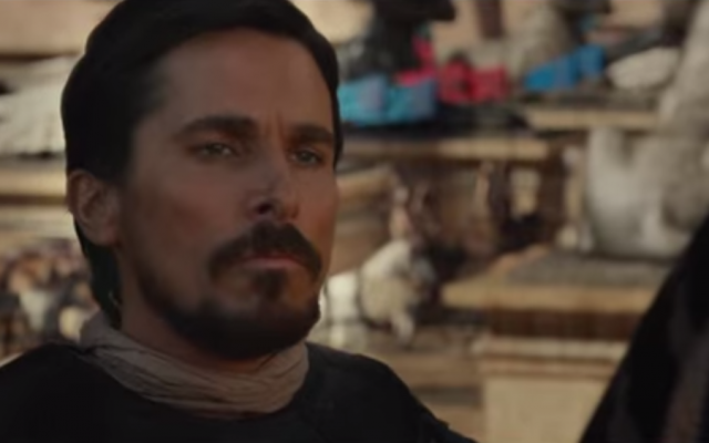 Christian Bale in "Exodus: Gods and Kings." (photo credit: YouTube screenshot) Christian Bale in "Exodus: Gods and Kings." (photo credit: YouTube screenshot)