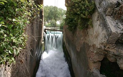 The modern dam at Nahal Taninim (photo credit: Shmuel Bar-Am)