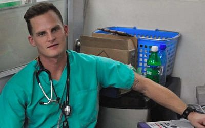 Dr. Adam Kawalek, pictured here in Haiti in 2010, volunteered in Gaza this summer with the International Medical Corps. (Courtesy)
