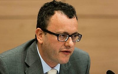British ambassador Matthew Gould seen during a Committee on the Status of Women and Gender Equality Committee in the Israeli parliament on June 11, 2014. (Photo credit: Flash90)