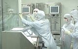 Pluristem workers process placenta for the company's cell-based therapy products (Courtesy)