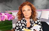 Diane Von Furstenberg, reading from her new book (YouTube screen grab)