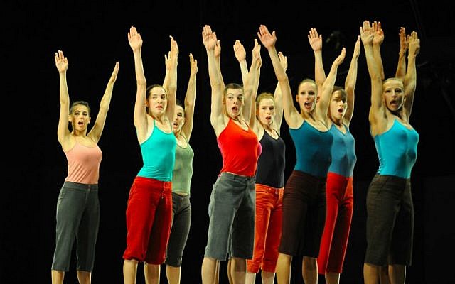 Batsheva's Ensemble dancers in 'Decal'e,' the shortened version of 'Decadance' (photo credit: Gadi Dagon)