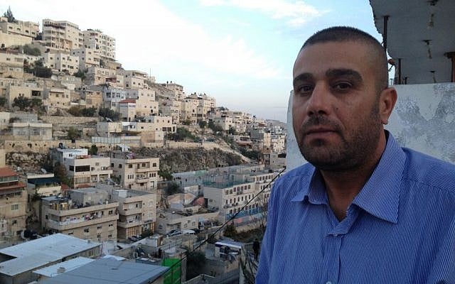 Silwan activist Daoud Siam photo credit: Elhanan Miller/Times of Israel