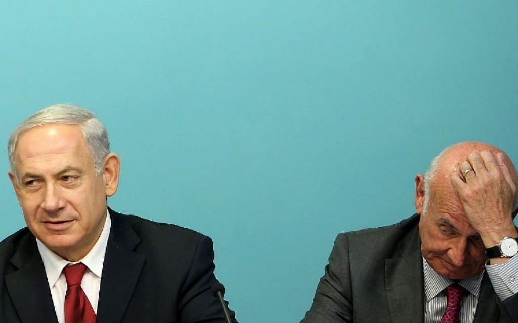Prime Minister Benjamin Netanyahu (L) and Minister of Science Yaakov Peri at a June 2013 press conference at the PM's office in Jerusalem. Photo credit: Marc Israel Sellem/POOL/FLASH90) Prime Minister Benjamin Netanyahu (L) and Minister of Science Yaakov Peri at a June 2013 press conference at the PM's office in Jerusalem. Photo credit: Marc Israel Sellem/POOL/FLASH90)