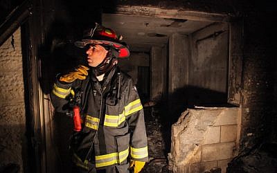 Illustrative photo of a firefighter (Flash90)