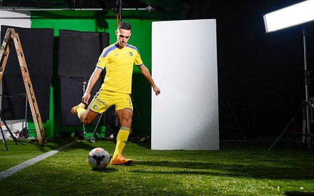 Israeli football player Eran Zahavi. (photo credit: Alon Shafransky/PARAZAR) 
