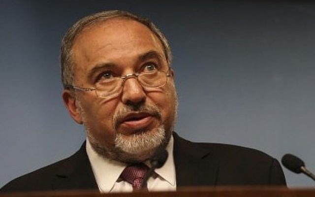 Foreign Minister Avigdor Liberman on November 3, 2014. (photo credit: Hadas Parush/Flash90)