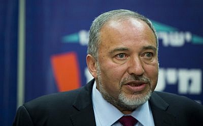 Foreign Minister Avigdor Liberman on November 10, 2014 (photo credit: Yonatan Sindel/Flash90)