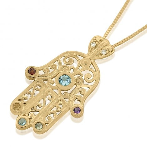 Hamsa-14K-Gold-Filigree-Necklace-with-Diamonds-Gemstones-FD-C57-Y_large Hamsa-14K-Gold-Filigree-Necklace-with-Diamonds-Gemstones-FD-C57-Y_large