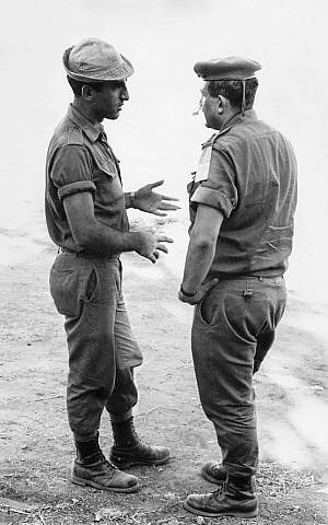 Bar-Orian, left, in the field during his service in the Golani Brigade (photo credit: courtesy: Eyal Shragai)