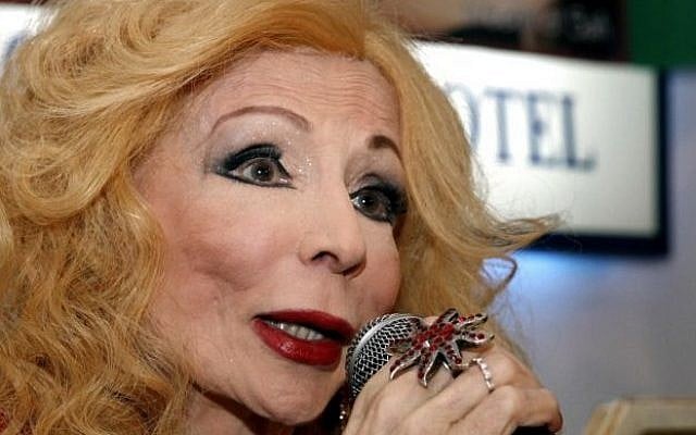Famous Lebanese singer Sabah speaks to journalists in November 2011 in Beirut, Lebanon. (photo credit: AP /Ahmad Omar) Famous Lebanese singer Sabah speaks to journalists in November 2011 in Beirut, Lebanon. (photo credit: AP /Ahmad Omar)