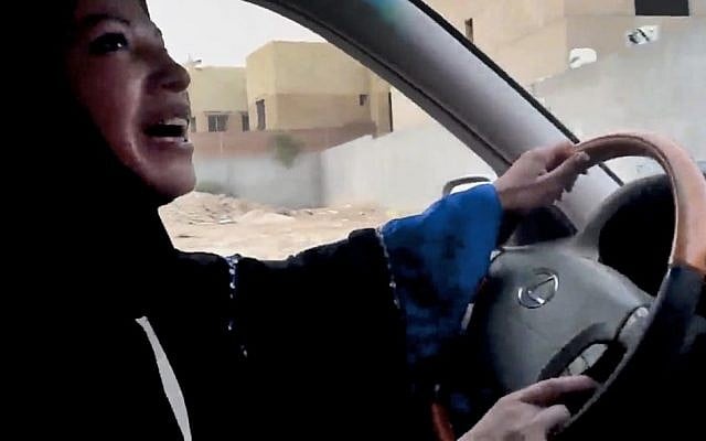 In this Friday, June 17, 2011 file image made from video released by Change.org, a website used by activist groups, a Saudi Arabian woman drives a car as part of a campaign to defy Saudi Arabia's ban on women driving, in Riyadh, Saudi Arabia. (AP/Change.org, File) In this Friday, June 17, 2011 file image made from video released by Change.org, a website used by activist groups, a Saudi Arabian woman drives a car as part of a campaign to defy Saudi Arabia's ban on women driving, in Riyadh, Saudi Arabia. (AP/Change.org, File)