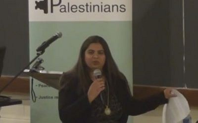 Saima Jamal speaking in April. (Screen capture: YouTube)
