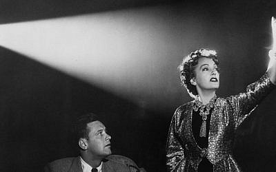 William Holden and Gloria Swanson in 'Sunset Boulevard' made by the writer-director Billy Wilder, an Austrian Jew who fled Berlin for Hollywood. (via JTA)