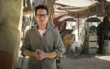Jewish-American filmmaker J.J. Abrams on the set of 'Star Wars: The Force Awakens' in May 2014. (screen capture: YouTube/Star Wars)
