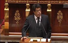 MP Meyer Habib speaks at the National Assembly in Paris, November 28, 2014. (screen capture)