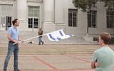 Filmmaker Ami Horowitz at UC Berkeley (photo credit:  YouTube screenshot)