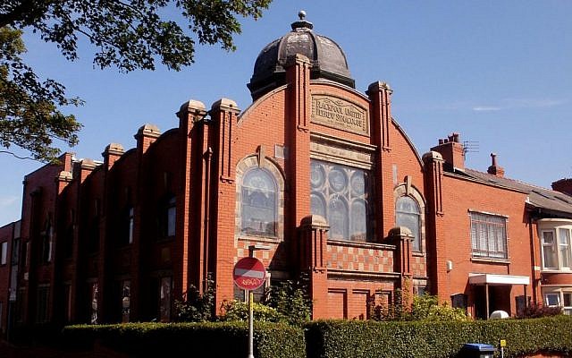A synagogue in Blackpool, England (Photo credit: CC-BY-SA Belovedfreak/Wikimedia Commons) A synagogue in Blackpool, England (Photo credit: CC-BY-SA Belovedfreak/Wikimedia Commons)