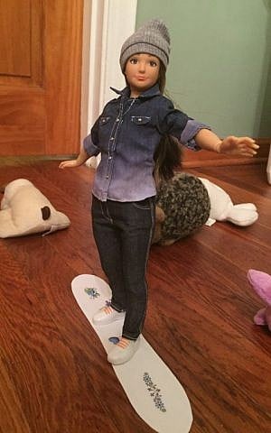 The Lammily doll does activities healthy 19-year-old girls love -- like snow boarding. (Lammily.com)