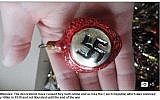 Nazi ornaments for sale on a Czech auction website, November 14, 2014 (screenshot: The Daily Mail website)