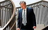 Sen. Lindsey Graham, shown in Washington on July 30, 2014, is backing an initiative that would require congressional approval of any nuclear deal signed with Iran. (Photo credit: Win McNamee/Getty Images)