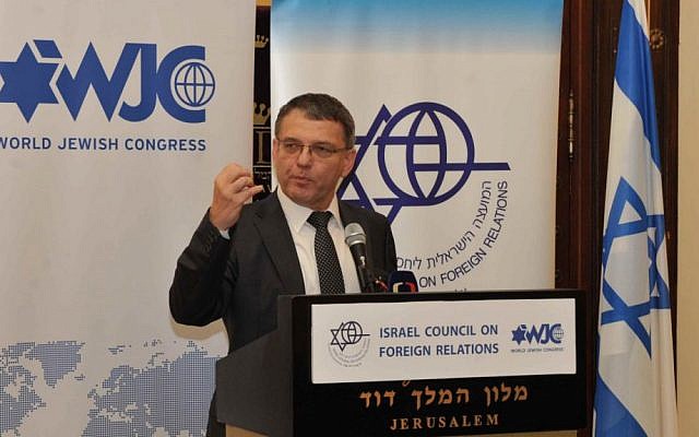 Czech Foreign Minister Lubomír Zaorálek in Jerusalem, November 5, 2014 (photo credit: Andras Lacko)