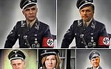 Israeli politicians depicted as Nazis. (photo credit: Facebook screen capture)