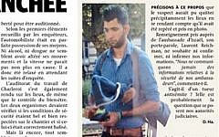 Screenshot from the Belgian newspaper La Derniere Heure carrying the police-circulated photo of Abassi carrying the cricket bat.