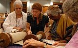 Illustrative: A Torah reading at Adas Israel Congregation, a Conservative synagogue in Washington. (Courtesy Adas Israel)