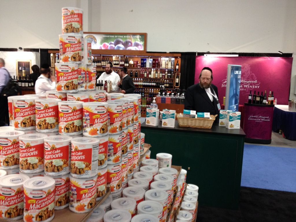 Profits from Kosher products are even higher than this tower of Manischewitz macaroons. (Jesse Lempel/The Times of Israel) Profits from Kosher products are even higher than this tower of Manischewitz macaroons. (Jesse Lempel/The Times of Israel)