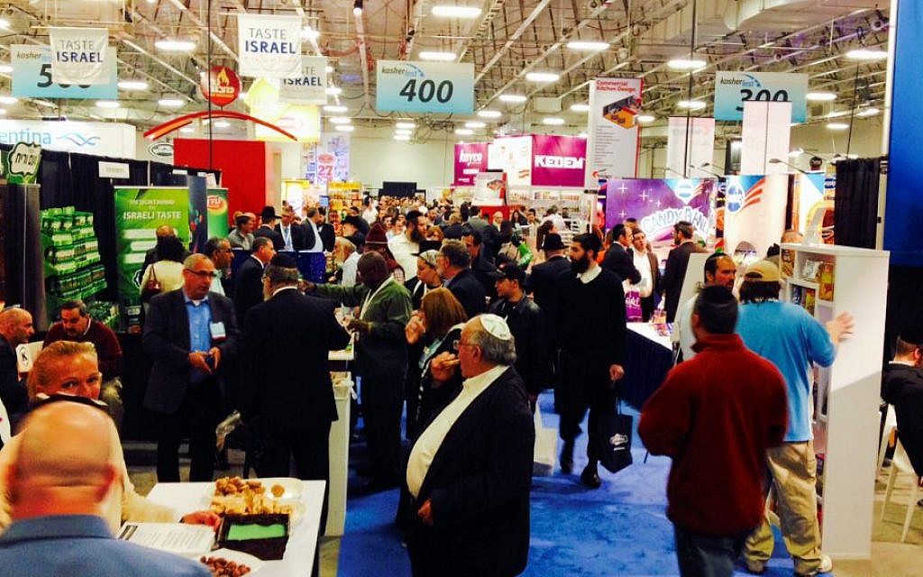 At mid-November's Kosherfest, the world's largest Kosher food trade show. (Jesse Lempel/The Times of Israel) At mid-November's Kosherfest, the world's largest Kosher food trade show. (Jesse Lempel/The Times of Israel)
